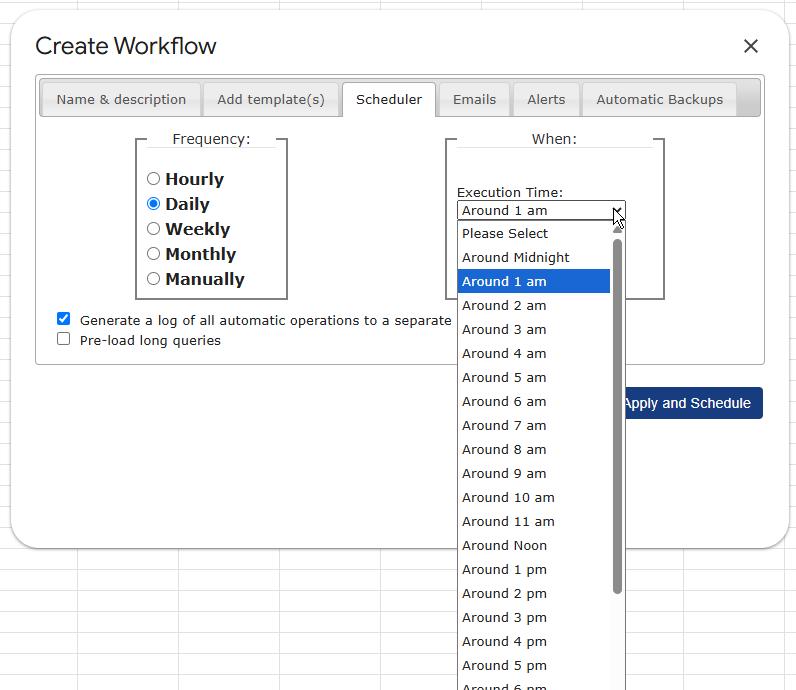 Automate refreshes with workflows